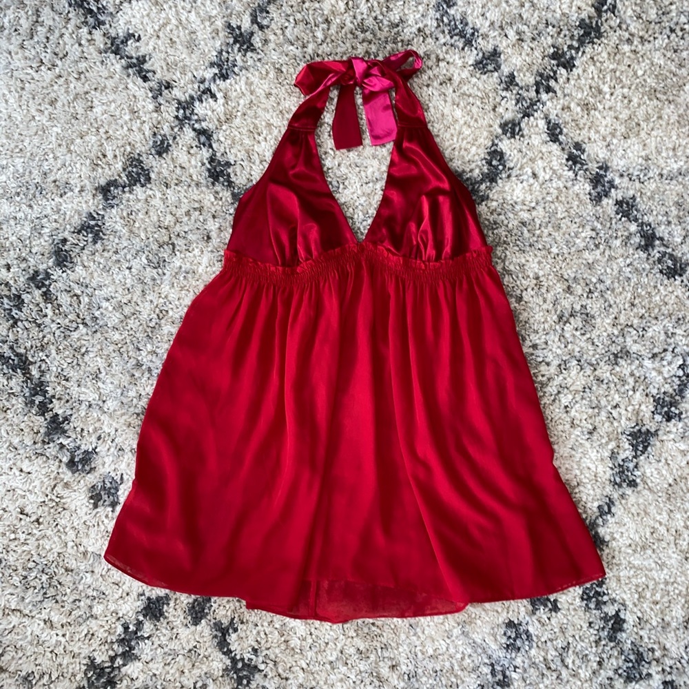 Cacique Red Satin Babydoll 22/24